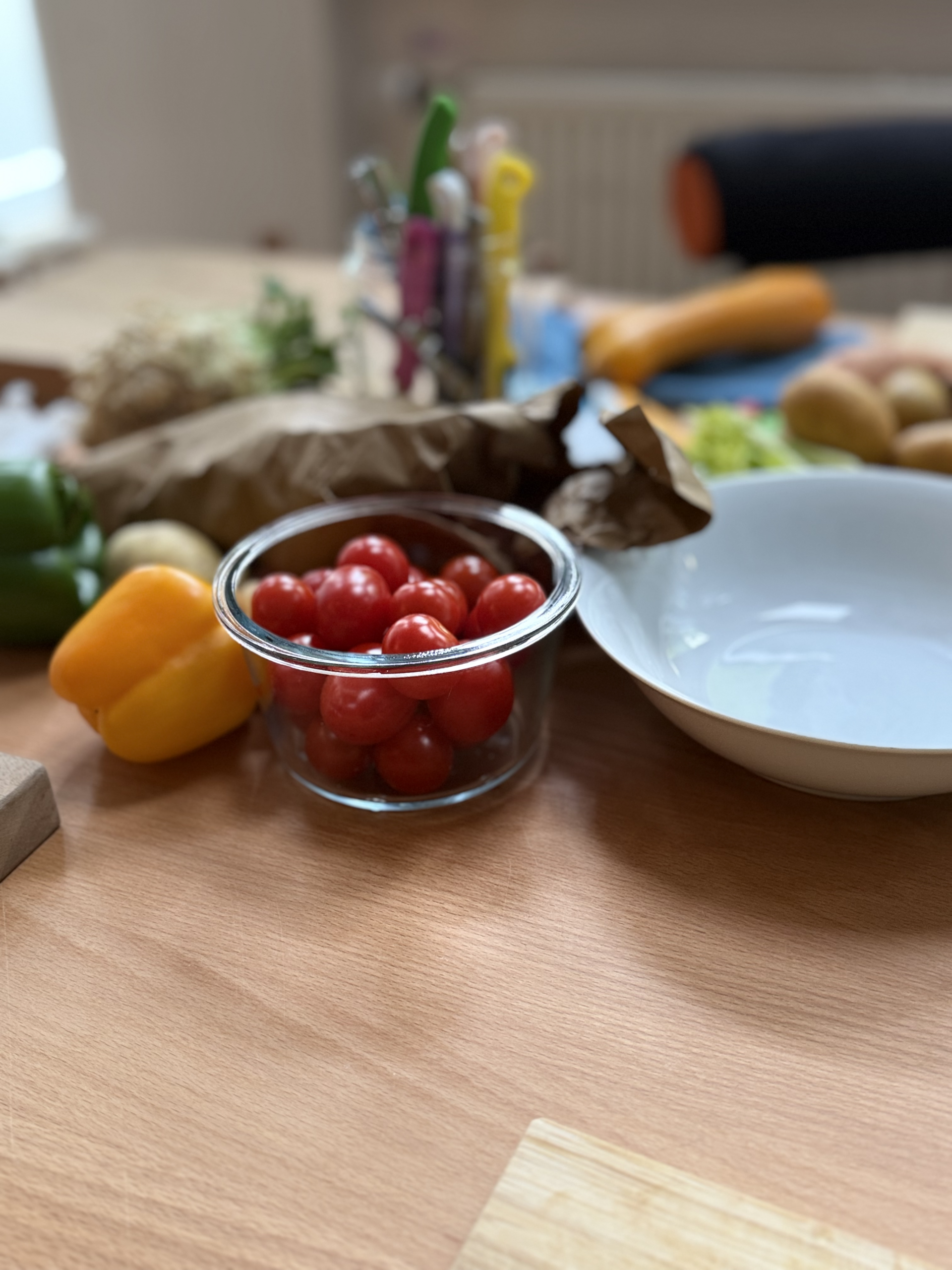 Frisches Bio-Frühstücksbuffet